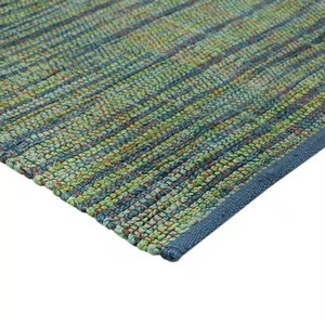 Meilleure vente classique tapis de jute multicolore vibrant motif rayé durable et doux tressé écologique salons chambres à coucher - Product Image 2
