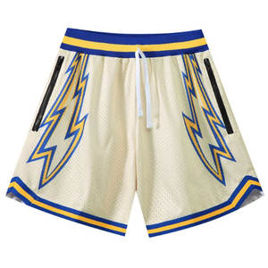 Short de basket-ball unisexe à logo personnalisé séchage rapide été polyester maille respirant unique imprimé animal vêtements de sport pour adultes - Product Image 5