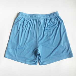 Short de gymnastique double couche en polyester personnalisé pour hommes Short de basket-ball d'été en maille d'entrejambe de 5 pouces Motif solide Mi Anti-rides - Product Image 4