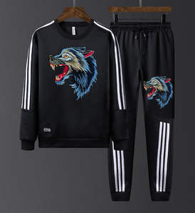2025 New Stylish 100% Cotton Digital Printed With Front sweatshirt And <b>Trouser</b> For <b>Women</b> Tracksuit - Product Image 5