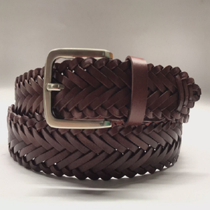 Premium Multicolor <b>Braided</b> Leather Waist Strap Belt Adjustable Woven Sports Outdoor Casual Fashion <b>Accessory</b> with Oval Buckle - Product Image 6
