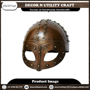 Cascos de Acero y Latón de Estilo Vintage Hechos a Mano, Listos para la Batalla, Armadura Medieval para Decoración del Hogar, Exhibición y Regalo para Coleccionistas - Product Image 6