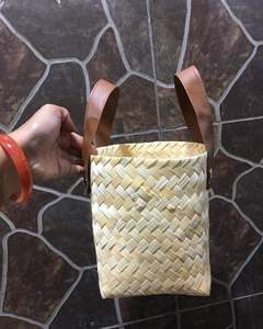 Panelindo Sac à main pour femme avec poignée en bambou - Product Image 2