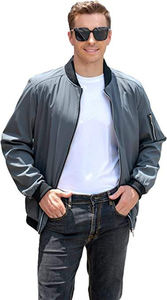Veste de sport imperméable à manches longues pour homme, vente en gros, fermeture éclair - Product Image 4