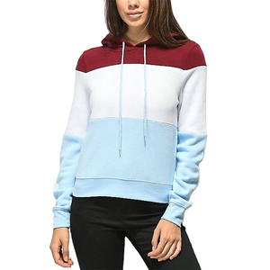 Venta al por mayor 100% algodón mujeres pulóver sudaderas con capucha en blanco pulóver sudadera con anti-pilling transpirable sudaderas con capucha para mujer - Product Image 2