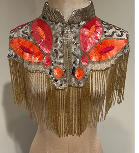 Capa de cuentas glamurosa personalizada para fiestas, cristal transpirable hecho a mano para ocasiones especiales para clientes, revendedores de prendas - Product Image 1