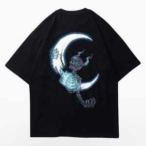 T-shirts en coton de haute qualité pour hommes, impression sérigraphique personnalisée, décontractés, grandes tailles, style cyberpunk, vente en gros - Product Image 5
