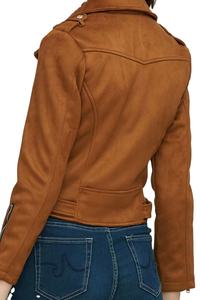 Veste bomber en cuir véritable pour femme, nouvelle collection automne-hiver, respirante, finition en coton, noir, marron, veste de moto tendance pour femme - Product Image 5