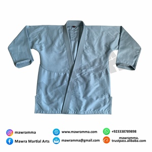 ชุดต่อสู้ BJJ Jitsu ของผู้ชายชุดศิลปะการต่อสู้สีล้วนมีโลโก้ด้านหน้า - Product Image 2