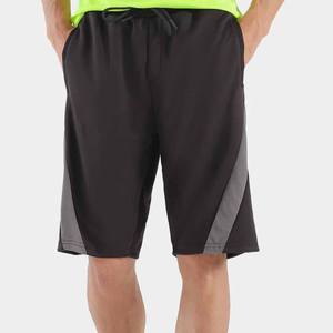 High Quality <b>Men's</b> Breathable <b>Sweat</b> <b>Shorts</b> Solid Color Eco-Friendly Casual Style with Mid Waist Drawstring Closure - Product Image 1