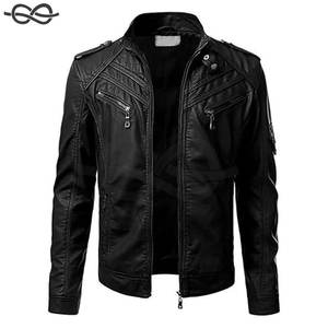 Chaqueta de motorista de piel de cordero auténtica negra para hombre, chaqueta de motocicleta auténtica Vintage para hombre, prendas de vestir exteriores duraderas con estilo para jinetes - Product Image 5