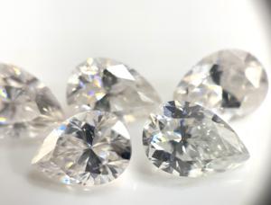 ลูกแพร์เพชรโมอิสขนาด5x7มม. สีขาวสำหรับ E-F โมอิสซาไนท์ที่มีความบริสุทธิ์หลวม - Product Image 2