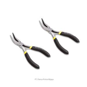 Alicates de Punta Curva Mini de Acero al Cromo Vanadio de Alta Calidad, 4.5 Pulgadas, Precisión para Bricolaje Electrónico y Manualidades, OEM Disponible - Product Image 5