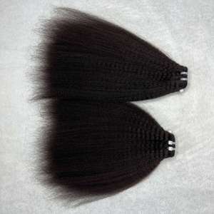 Extensions de cheveux crépus droits vietnamiens bruts Double Machine trame de cheveux cuticules cheveux humains alignés - Product Image 2