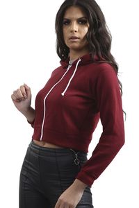 Sweat à capuche court personnalisé pour femme, sweat-shirts décontractés pour femme, pull à capuche court oversize pour femme - Product Image 6