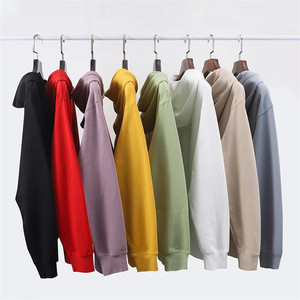 Logo OEM personnalisé hommes femmes unisexe confortable coton polyester uni couleur unie pull décontracté sweat à capuche sweat à capuche - Product Image 2