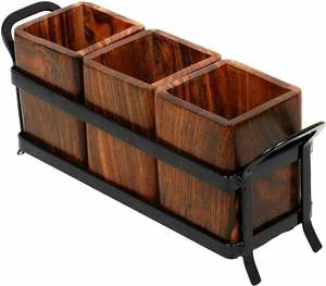 Mesa galvanizada de diseño de tarros cuadrados de alta calidad con soporte cubierto de metal para los utensilios de cocina de mesa de comedor más vendidos - Product Image 5