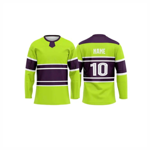 Jersey de Hockey sobre Hielo Personalizable con Logotipo, Alta Calidad, 100% Poliéster, Transpirable, Cuello Redondo, Servicio OEM, Jersey de Hockey Sublimado - Product Image 5