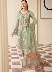 Ramsha Marque Designer Ladies Partywear Brodé Chifoon Robe les plus récents vêtements indiens et pakistanais - Product Image 2