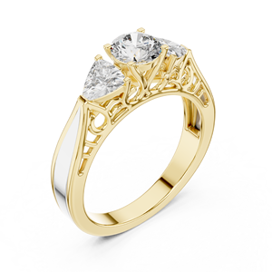 Anillo Clásico con Diamante Cultivado en Laboratorio de 0.50CT, Corte Trillion, Certificado IGI, Oro 10K/14K/18K, Plata 925, Color D, Único para Aniversario o Boda - Product Image 6