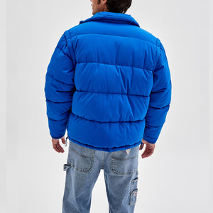 Custom Men's Thick <b>Warm</b> Detachable Sleeve Winter Puffer Bubble <b>Jackets</b> for Spring - Product Image 3