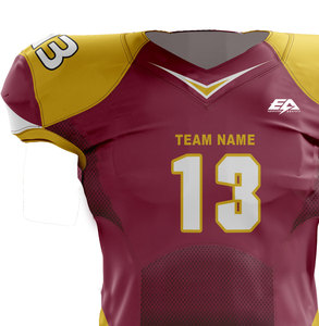 Maillot de Football Américain Personnalisé Polyester Spandex Entraînement Top Numéro Motif Image Logo Couleur Personnalisée Pack Pcs quantité minimale de commande S'applique - Product Image 3
