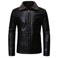 Blouson moto en cuir de vachette véritable pour homme, grande taille, épais, col montant, fermeture éclair, couleur unie, style motard