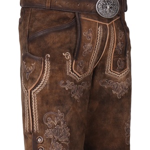 Lederhosen traditionnels bavarois pour hommes, personnalisés, coupe courte, pour l'Oktoberfest - Product Image 5