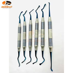 6 pièces en acier inoxydable Composite remplissage Kit dentaire Curettes détartreurs amalgame Instruments de remplissage certifié CE - Product Image 3