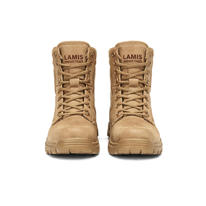 Nouvelles chaussures tactiques en cuir respirantes de sécurité élégantes et personnalisées avec logo pour hommes - Product Image 2