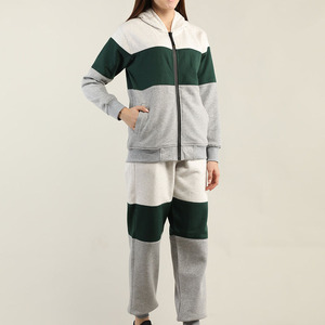 2024 nuevo Otoño Invierno suéter de cuello alto conjunto de pantalones de punto mujeres ajuste holgado patrón sólido Casual pulóver chándales de lana - Product Image 6