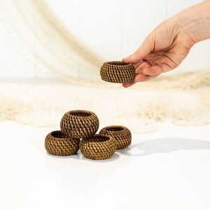 ห่วงผ้าเช็ดปากหวายทำจากวัสดุที่เป็นมิตรกับสิ่งแวดล้อมสำหรับตกแต่งบ้านและบนโต๊ะอาหารขายส่งในประเทศเวียดนาม - Product Image 4