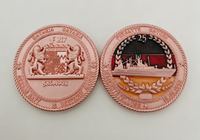 Pièce de collection personnalisée en zinc, émail souple, électroplaquée, commémorative, traditionnelle et moderne, pour le 25e anniversaire