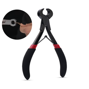 Extensions de cheveux humains spécifiquement conçues coupe-cheveux Outil d'extension de cheveux pince coupe-kératine avec double poignée en caoutchouc - Product Image 1