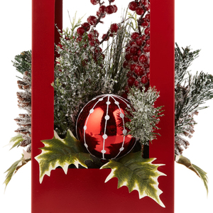 Diseño elegante Color rojo Metal Acero inoxidable linternas portavelas Navidad decorativo portavelas linternas para gran oferta - Product Image 3