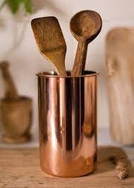 Copper Spoon Holder Shiny Polished for Decorative Item <b>Kitchenware</b> Use Copper Spoon Holder Stand - Product Image 4