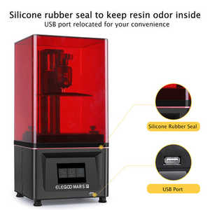 Imprimante 3D à résine ELEGOO Mars Pro, haute précision, technologie de moulage SLA pour la construction, le laboratoire, la bijouterie, l'usage domestique, l'impression d'étiquettes - Product Image 4