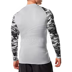 High Quality Men's <b>Long</b> <b>Sleeve</b> <b>Compression</b> <b>Shirt</b> Breathable Gym Wear with Solid Pattern 100% Cotton Material New Style - Product Image 6