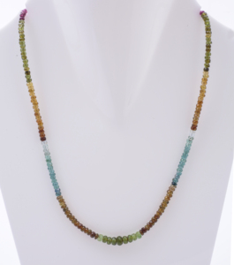 Collar de cuentas de turmalina múltiple unisex estilo étnico con elegancia colorida para regalos o fiestas - Product Image 3