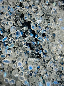 Hermosa Piedra Lunar Blanca Arcoíris de 2-10 mm, Corte Brillante, Lote de Cabujones Sueltos, Gema con Fuego Azul Oscuro de 1-2.5 Quilates para Joyería - Product Image 2