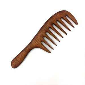 Peine de madera antiestático portátil hecho a mano de calidad de lujo logotipo personalizado Natural Acacia Mango madera tamaño de bolsillo para el hogar Niño - Product Image 1