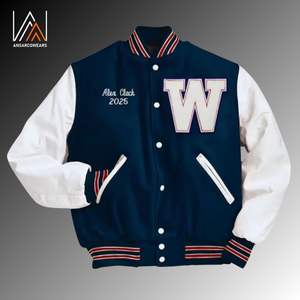 Vente en gros Vestes pour hommes unisexes avec broderie personnalisée Letterman Bomber rouge en laine respirante Varsity coupe régulière vestes longues pour hommes - Product Image 4