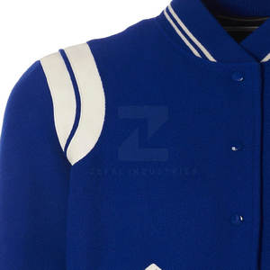 Chaqueta Universitaria para Hombre, 100% Algodón, Resistente al Viento, Cuello Alto, Logotipo Frontal, Transpirable, Ecológica, de Alta Calidad, Personalizable - Product Image 3