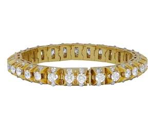 Hip Hop Stylish Iced Out Round Moissanite Diamond Sterling <b>Silver</b> Luxury Classic <b>Bracelet</b> For Women - Product Image 3