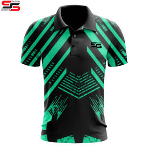 Polo de marca de sublimación personalizada de alta calidad, camiseta de uniforme de Golf transpirable, diseña tu propio logotipo a bajo precio, camiseta de Cricket - Product Image 4