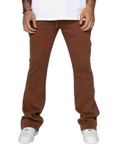 Streetwear personnalisé 500gsm, pantalon de survêtement hip hop en éponge française 100% coton, surdimensionné, évasé, avec strass, double taille - Product Image 1