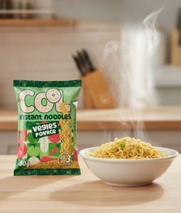 COOL Fried Vegetable Flavour Instant Noodles <b>Wheat</b> Flour Family <b>Pack</b> 3-Minute Quick Cooking Meal 18% Fat DEM Kulpin 12 Months - Product Image 2