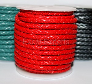 Correas de cuero trenzado tejidas a mano genuinas para bolsos y zapatos para cordones de joyería decorativa Productos de cuero Premium - Product Image 1