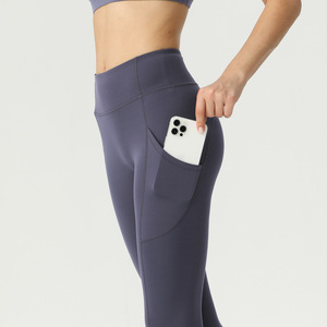 Mallas de Yoga con cintura elástica para mujer, mallas de Yoga con logotipo personalizado y bolsillos, alta calidad, 2025 - Product Image 1