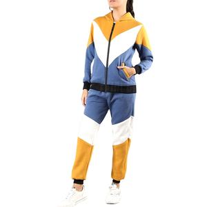 Vêtements de sport décontractés pour hommes et femmes, tenue de jogging et de fitness, ensemble de survêtements deux pièces sur toute la longueur avec hauts d'hiver à motif solide - Product Image 1